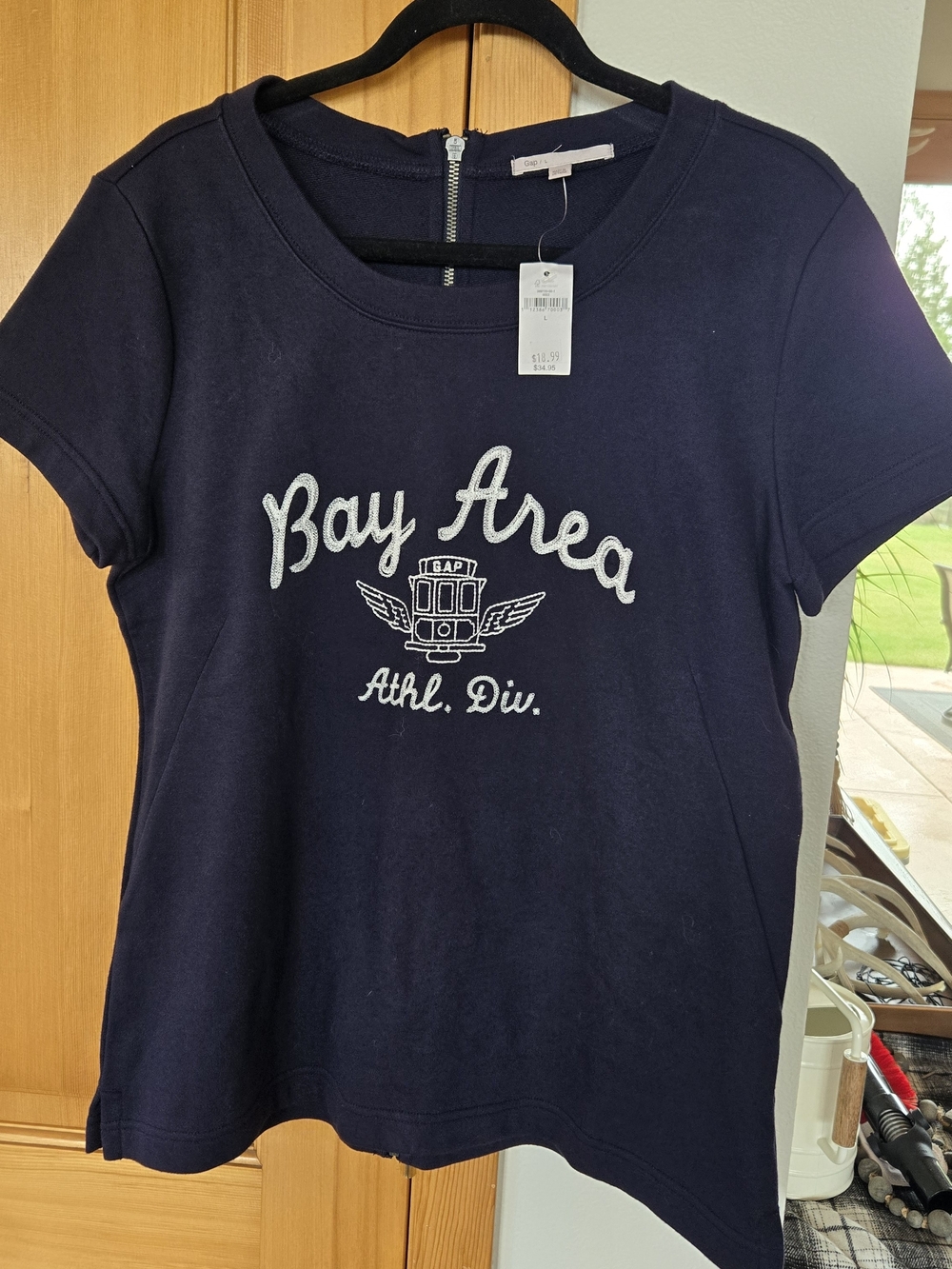 Vtg GAP Navy Bay Area Graphic Tee